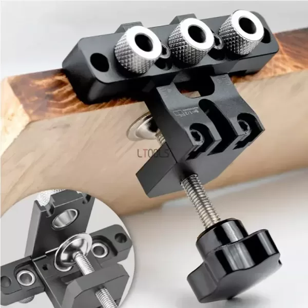 Adjustable Doweling Jig Woodworking Pocket 3 in 1 Hole Jig 8MM 10MM Bushes Drilling Guide Locator Puncher Tools Best Dowel Jig - Image 2