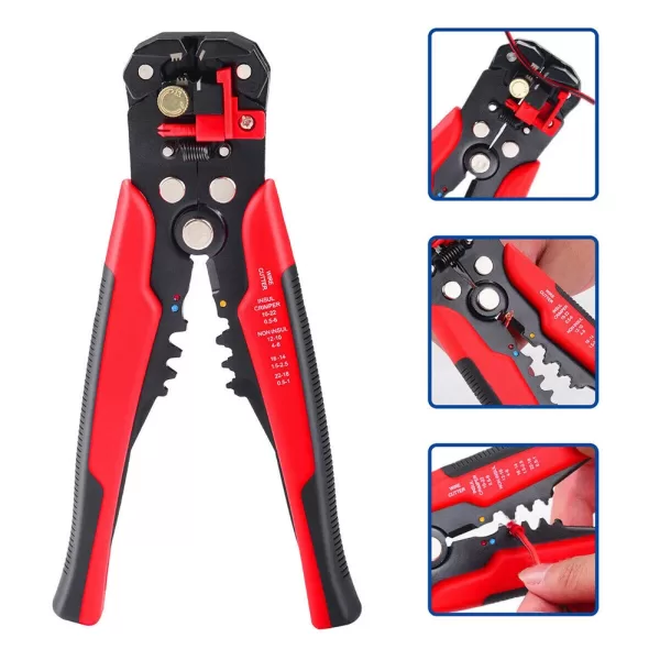 260 pieces of 3-in-1 wire stripper self-adjusting crimping pliers set terminal tools - Image 3