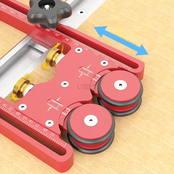 Fast Table Saws Pressing Feeder Guide Board Fixing Bearing Wheel for T Tracks Fence Woodworking Bearing Feeding Roller Feeder - Image 3