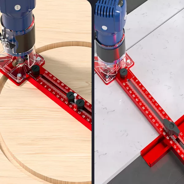 3 In 1 Router Milling Groove Bracket 9-61cm Woodworking Cutting And Milling Circular Tool Auxiliary Circular Drilling Tools - Image 6