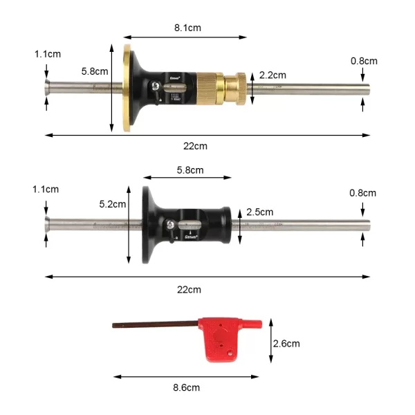 Blade Scribing Tools European Style Scriber New Carpentry Parallel Line High Precision Woodworking Scriber Wheel Marking Gauge - Image 6