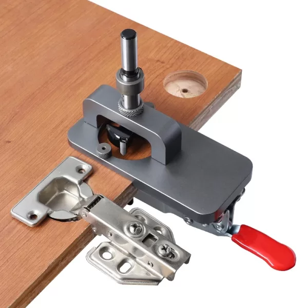 35mm Concealed Hinge Drilling Jig Guide Hinge Hole Drilling Guide Carpenter Woodworking Tool Hole Opener Locator Door Cabinet - Image 2