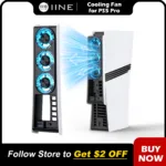 Cooling Fan for PS5 Pro Disc & Digital, Intelligent Temperature Control, Dual-Speed Cooling, Easy to Inst