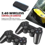 New X2 Plus Game Stick 4K HD Video Game Console 2.4G Double Wireless Controller Game Stick For N64/PSP/PS1/GBA