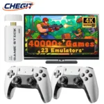 New M15 4K TV Game Stick Video Game Console 64G Built in 3/40000 Games Wireless Controller Gamepad Retro Handheld Game Console