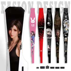 Theme Design Dust Net Protection for PS5 Pro Skin Accessory Washable Dustproof Anti Pet Hair Decoration Strip Middle Side Net