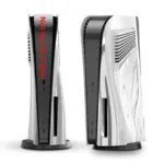 Faceplate for PS-5 Disc Edition Cover w/ Cooling Vents For Sony PS-5 Dustproof Protective Plates Electroplating Silver