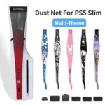 Theme Dust Cover Mesh Protection for PS5 Slim Skin Accessory Washable Dustproof Anti Pet Hair Decoration Strip Middle Side Net