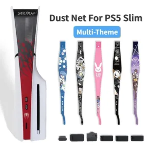 Theme Dust Cover Mesh Protection for PS5 Slim Skin Accessory Washable Dustproof Anti Pet Hair Decoration Strip Middle Side Net