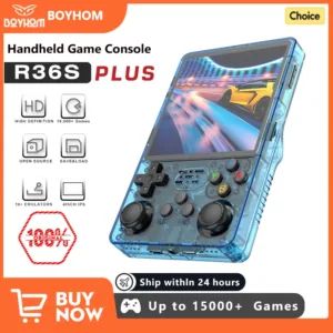 R36S R36Plus Retro Handheld Game Console Linux 64-bit System 4" IPS Screen RK3326 Portable Pocket Video Player For N64 PS1