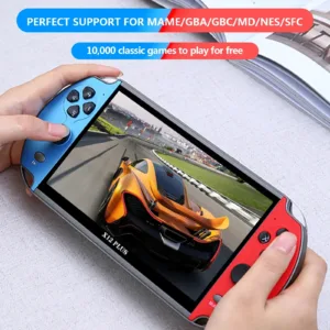 X12 Plus Portable Gaming Console, 7.0-inch HD screen, Portable Audio-Video Player, Classic Games, Over 10,000 Free Built-in Game